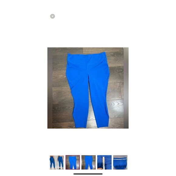 Lululemon NEW size 16 base pace blue leggings / tights - Picture 8 of 9